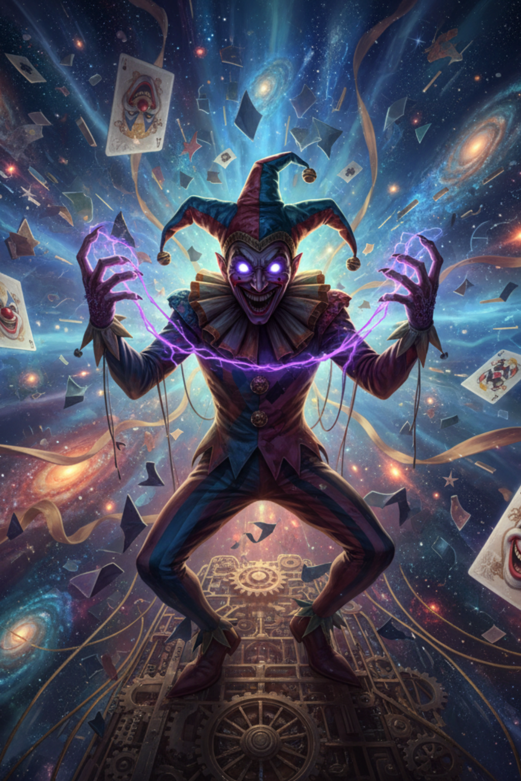 Legendary Clown world card - fantasy theme
