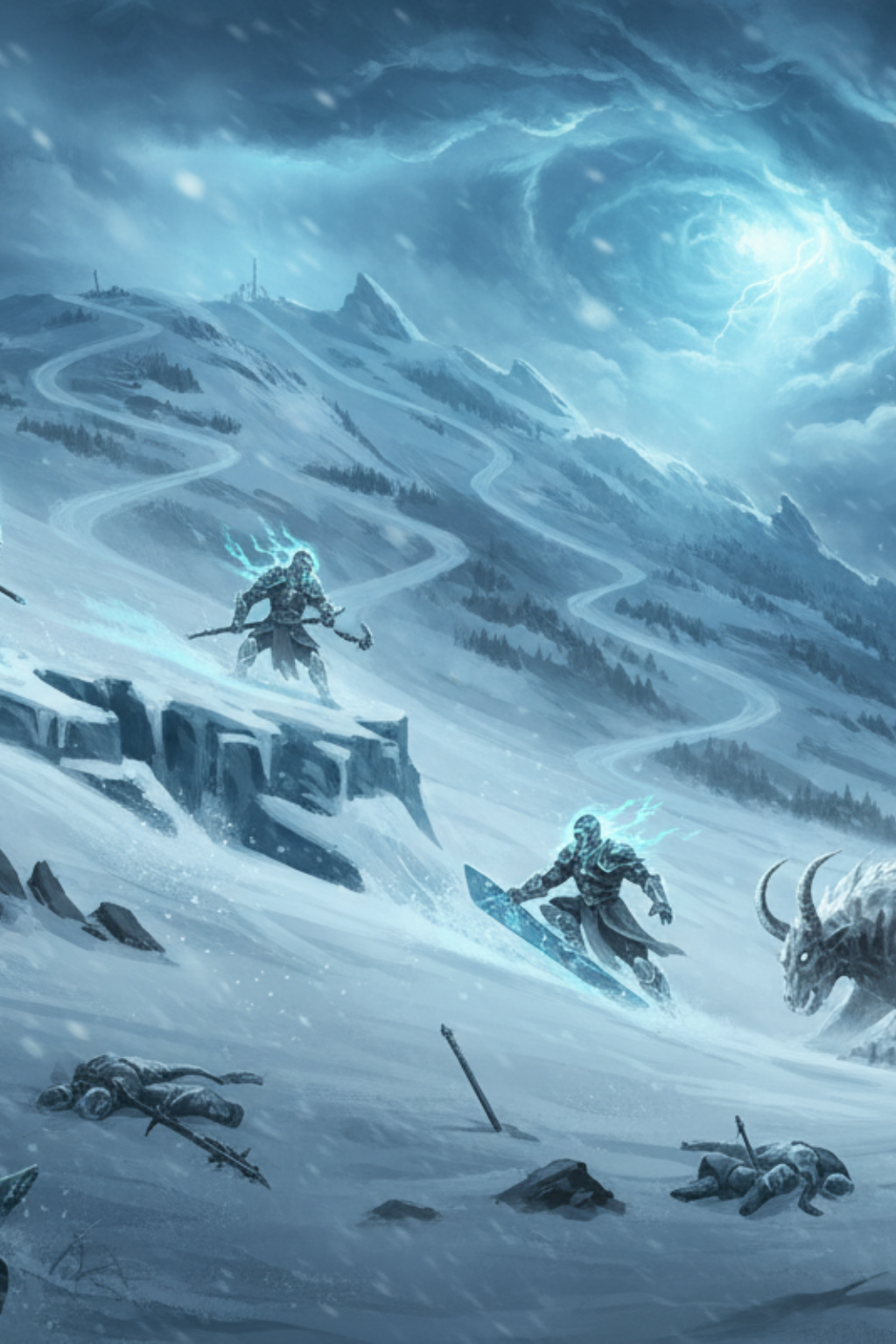 Epic Mont-Sainte-Anne card - fantasy theme