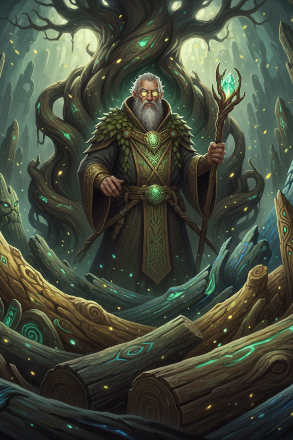 Epic Wood MASTER card - fantasy theme