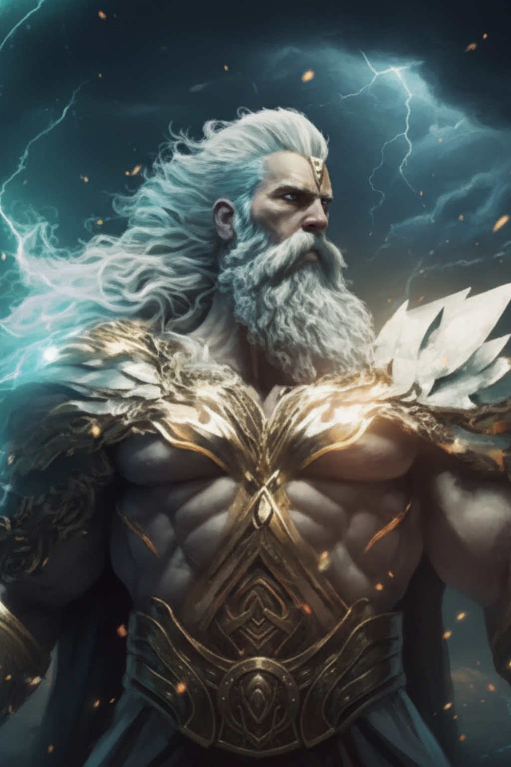 Epic ZEUS card - fantasy theme