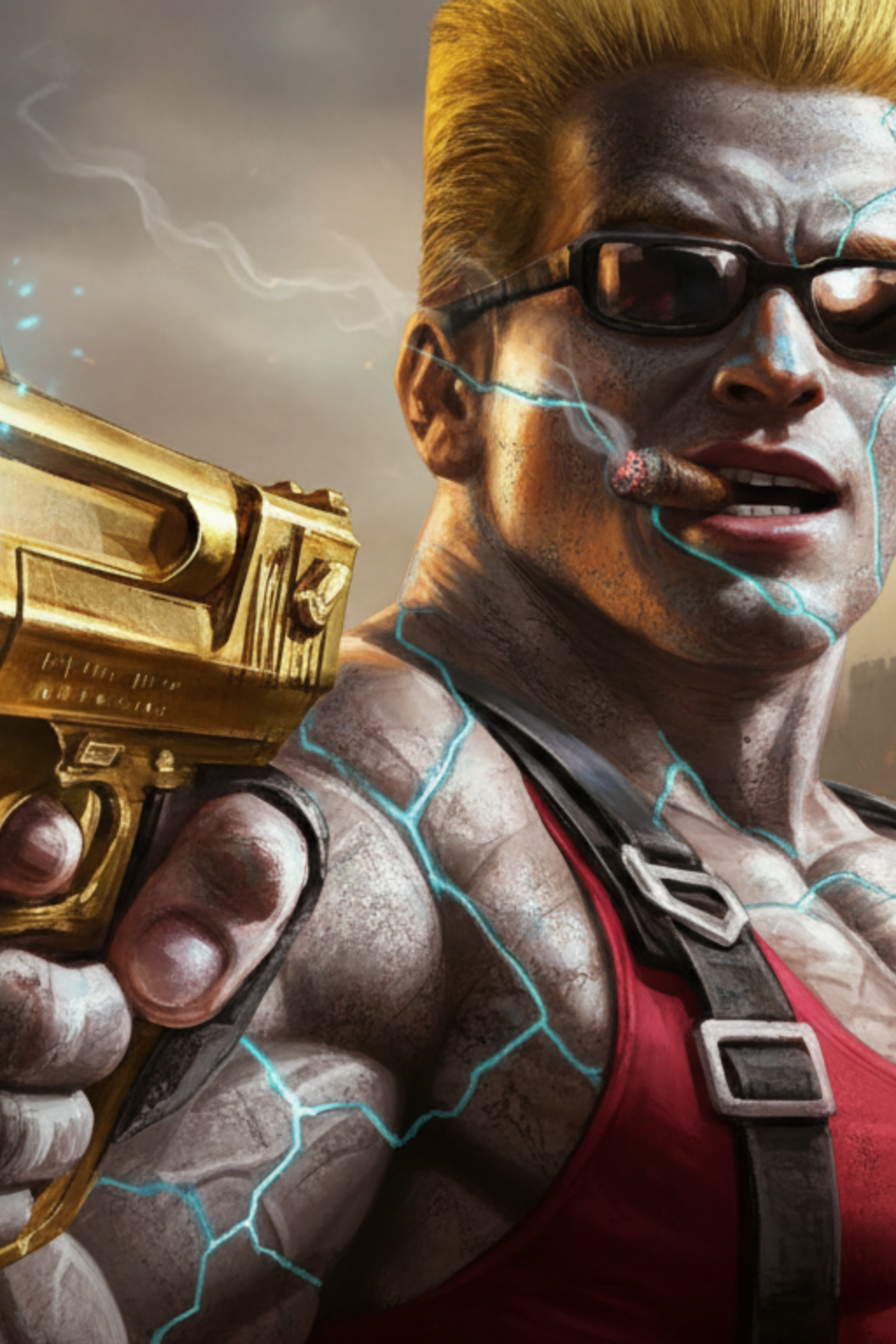 Epic Duke nukem card - fantasy theme