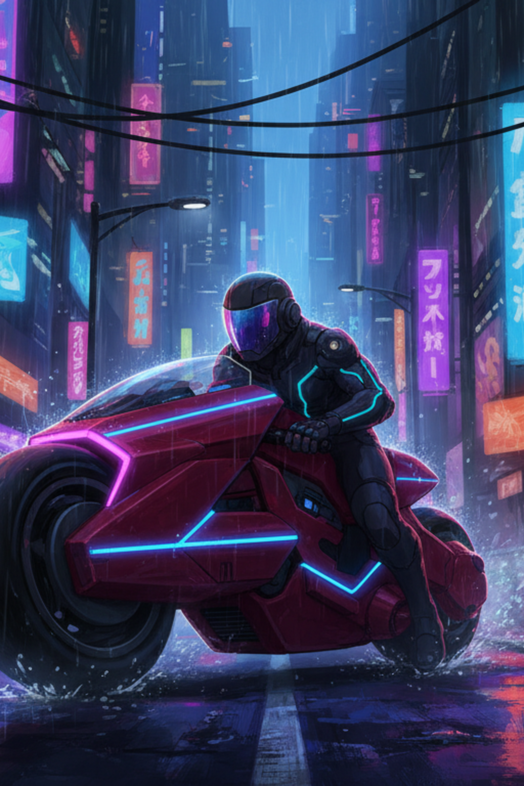 Legendary nvzblmn card - cyber theme