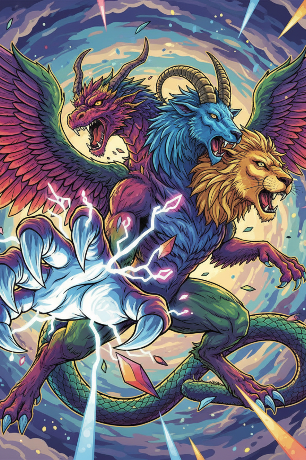 Legendary chimera card - anime theme