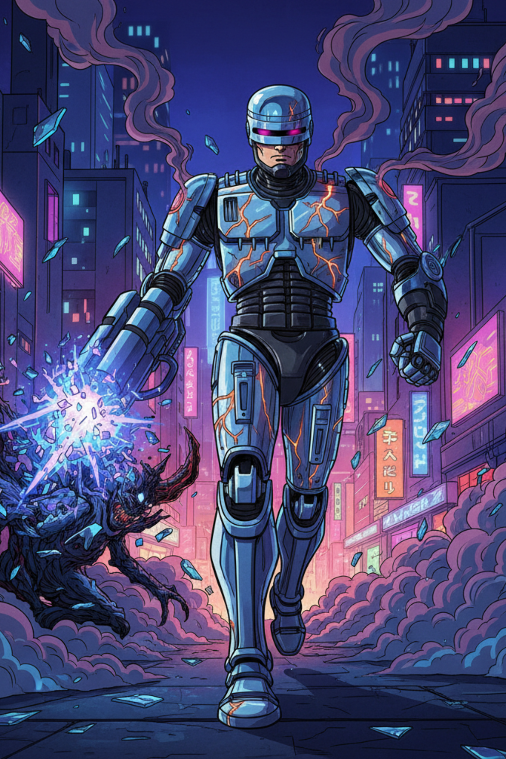 Legendary robocop card - anime theme