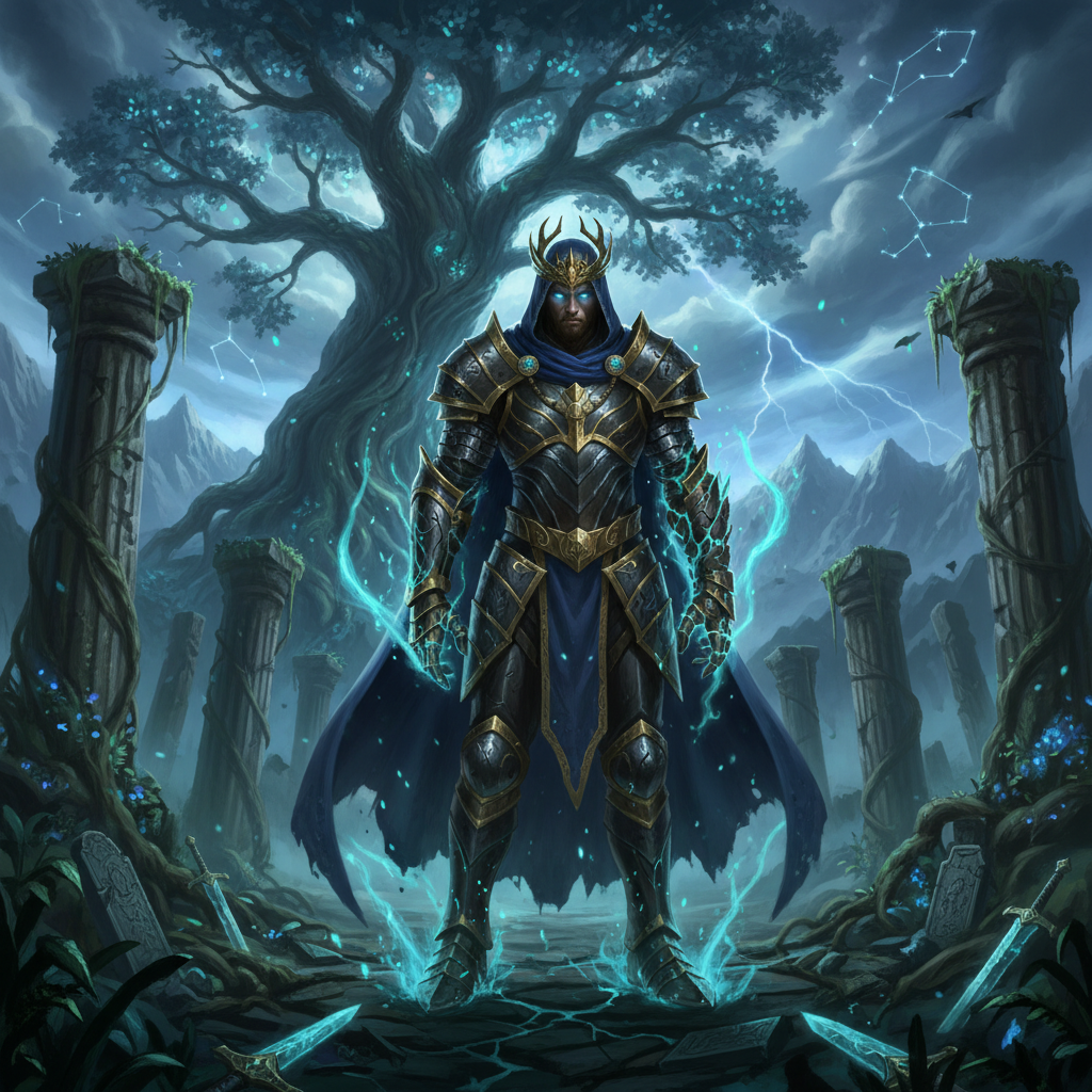 Common King Aurelius the Eternal card - fantasy theme