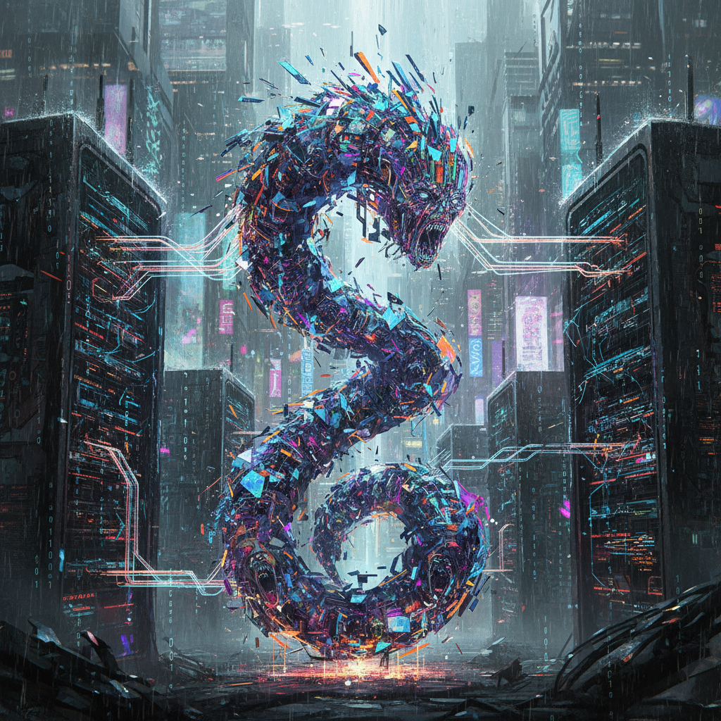 Rare Elillus card - cyber theme