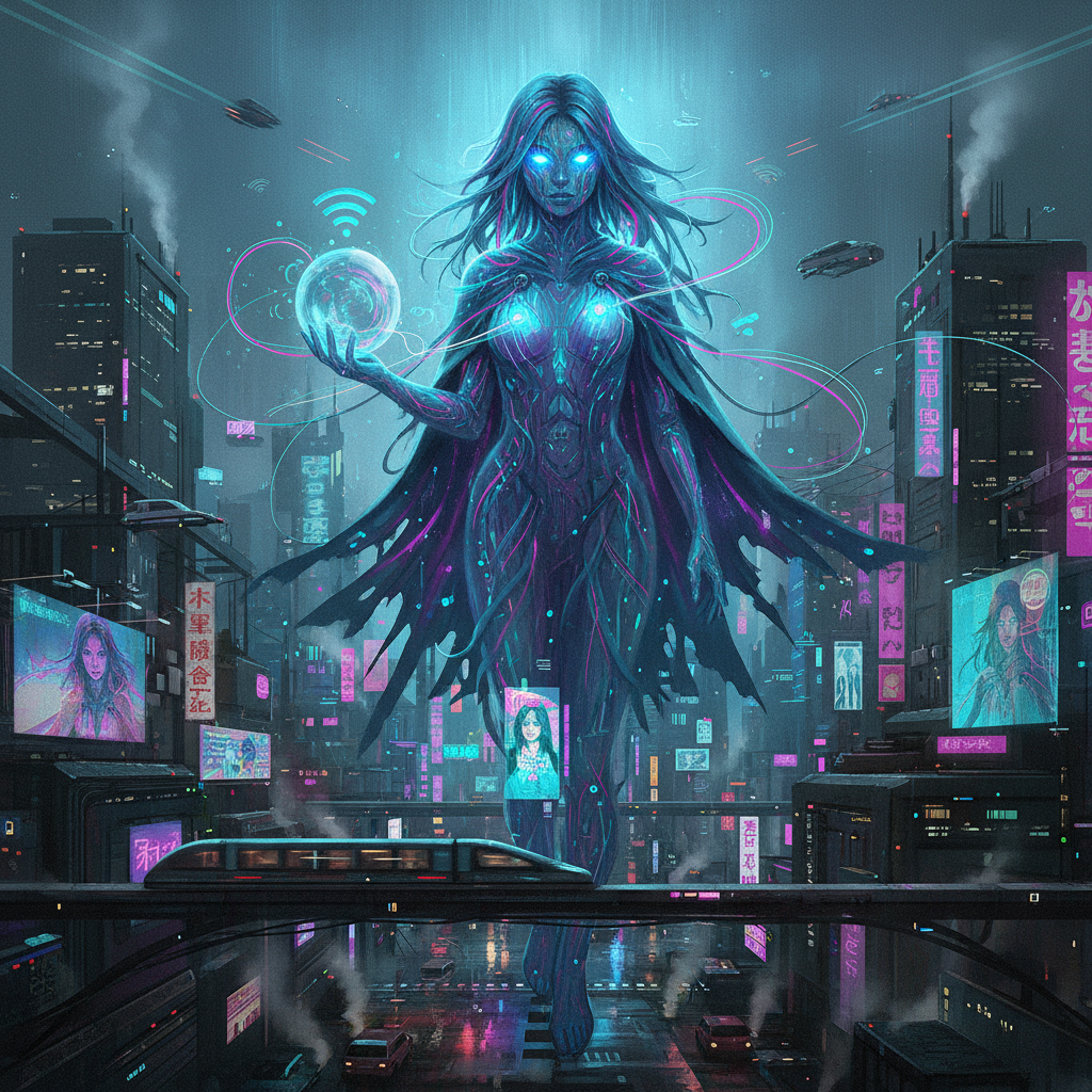 Common You're mother card - cyber theme