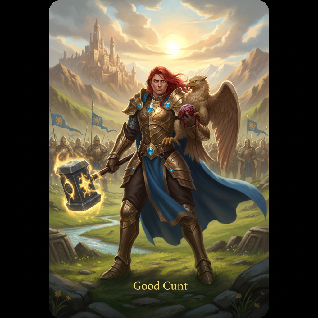 Rare Good Girl card - fantasy theme